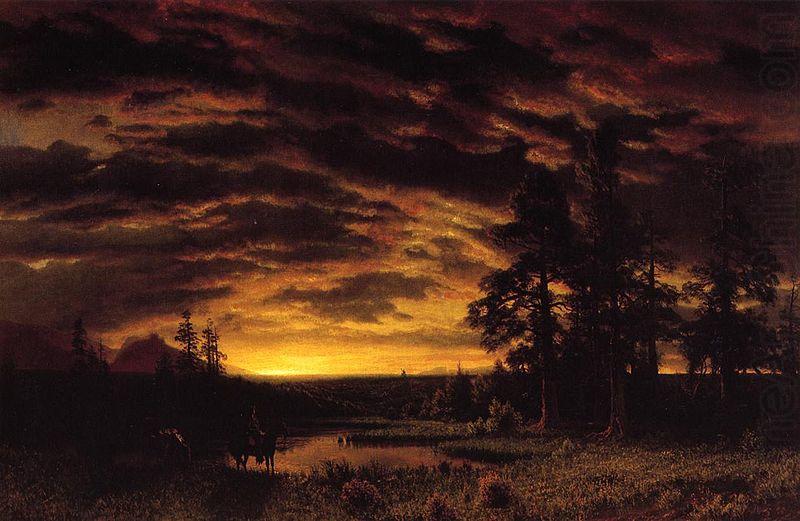 Evening on the Prairie, Albert Bierstadt